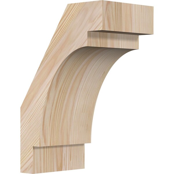 Ekena Millwork 5 1/2"W x 8"D x 12"H Merced Smooth Knee Brace, Douglas Fir BRC06X08X12MRC00SDF - main